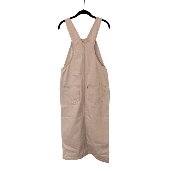 Free People Levi's Hendrix Denim Dusty Pink Skirtall Overall Size S - Picture 3 of 4